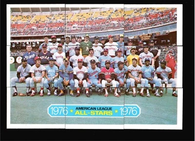 1977 Topps Cloth Stickers American League Complete Puzzle NRMT - Image 1 of 3