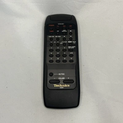 Genuine TECHNICS Remote Control EUR643851 Audio Control Rare OEM - Image 1 of 4