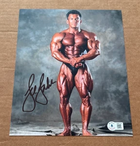 LEE LABRADA SIGNIERTES BOBYBUILDER 8 X 10 FOTO BECKETT ZERTIFIZIERT BAS #2 - Bild 1 von 1