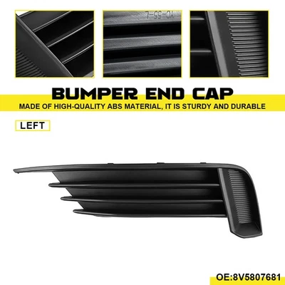 Front Bumper Fog Light Lamp Cover Grille Left Side Fit For AUDI S3 A3 2013-2017 - Image 1 of 4