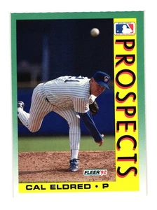 1992 Fleer #679b Cal Eldred Milwaukee Brewers - Foto 1 di 2
