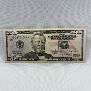 Series 2017A US Fifty Dollar Bill Star Note $50 Cleveland PD 02709044* - Picture 1 of 2