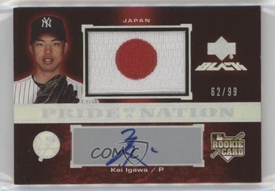 2007 Upper Deck Black /99 Kei Igawa #59 Rookie Auto RC - Image 1 of 2