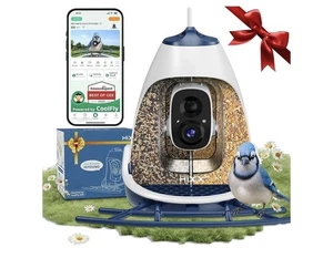 HIXOX Smart Bird Feeder Camera 2.5K HD Solar WiFi Outdoor AI Bird ID CoolFly - Picture 1 of 17