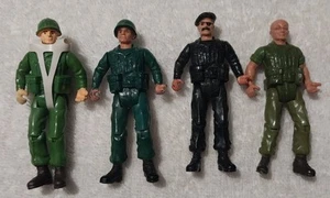 1982 Remco DC Comics Sgt. Rock 3.75" Action Figure Lot Bad Guys Shark Vintage - Picture 1 of 2