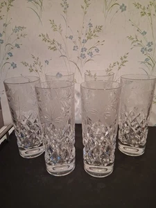 BRIERLEY HILL CRYSTAL - GRAPEVINE - Highball X6 Immaculate Unused Conditio - Picture 1 of 8