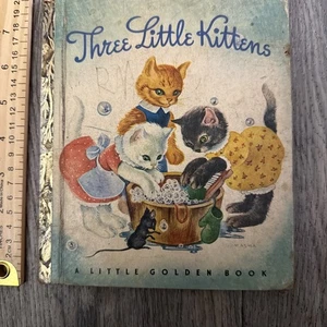 Three Little Kittens Little Golden Book First Edition Hardcover 1942 - Imagen 1 de 7