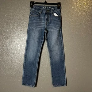 Jeans de pierna recta The Children’s Place para niños talla 10 denim lavado medio - Imagen 1 de 5