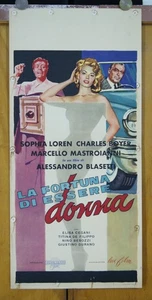 locandina film LA FORTUNA DI ESSERE DONNA Sophia Loren Mastroianni A.Blasetti - Picture 1 of 1