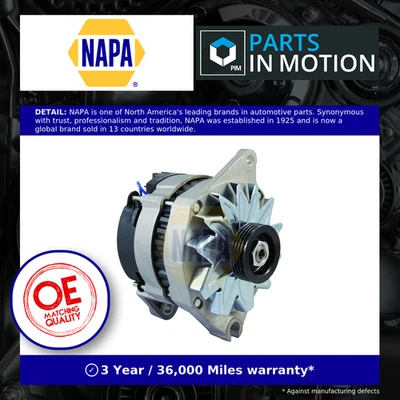 Alternator fits PEUGEOT 305 Mk2 1.6 1.9 1.8D 1.9D 82 to 88 NAPA 555724 557291 - Image 1 of 4