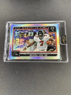 Michael Vick 2024 Panini One Auto /99 SP ONE MOMENT IN TIME! - Image 1 of 2