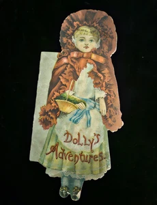 Vintage Dolly's Adventures Book 1895 McLoughlin Brothers, NY Red Riding Hood - Imagen 1 de 8
