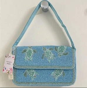 TikTok Viral Beaded Turtle Shoulder Bag Handmade In India NWT - Picture 1 of 1