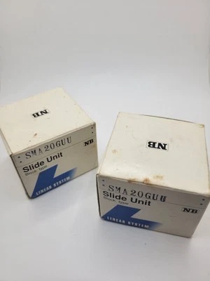 PAIR Set Of 2 Nippon Bearing Slide Bushing SMA Block Type 20mm SMA20GUU - Image 1 of 4