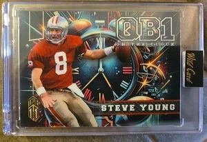 Steve Young 2025 Wild Card QB1 On the Clock VERO 1/1 Card OCDD-SY2 Galactic - Foto 1 di 2