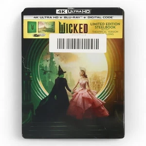 Wicked 4K Ultra HD + Blu-ray + Digital Code Steelbook (Untested) - Picture 1 of 3