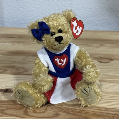 Oso de peluche Ty Attic Treasure 7ª generación Tyra Cheerleader MUY RARO Foto 1 de 4