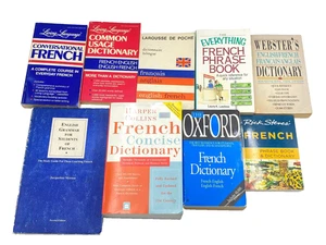 Vintage French  Learn The Language Books Lot Of 9 Larousse And More PB - Bild 1 von 22