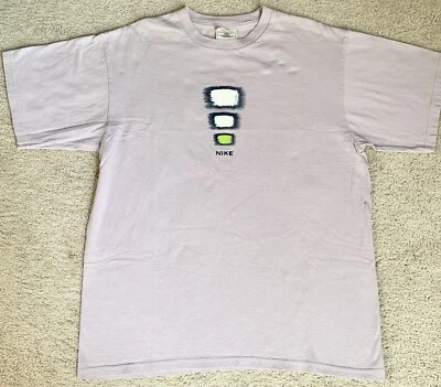 Vintage Nike Women’s Shirt Lavender Size Medium Logo Made in USA 90's - Image 1 of 4