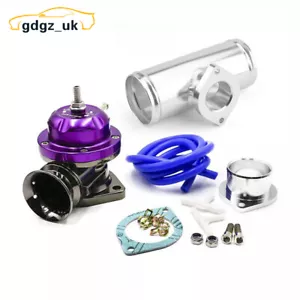 Válvula de soplado turbo de aluminio tipo-RS + tubo de brida BOV de 2,5"/63 mm - Imagen 1 de 11