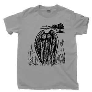Mothman T Shirt Monster Jackalope Bigfoot Sighting Cryptid Hunter UFO Alien Tee - Picture 1 of 16