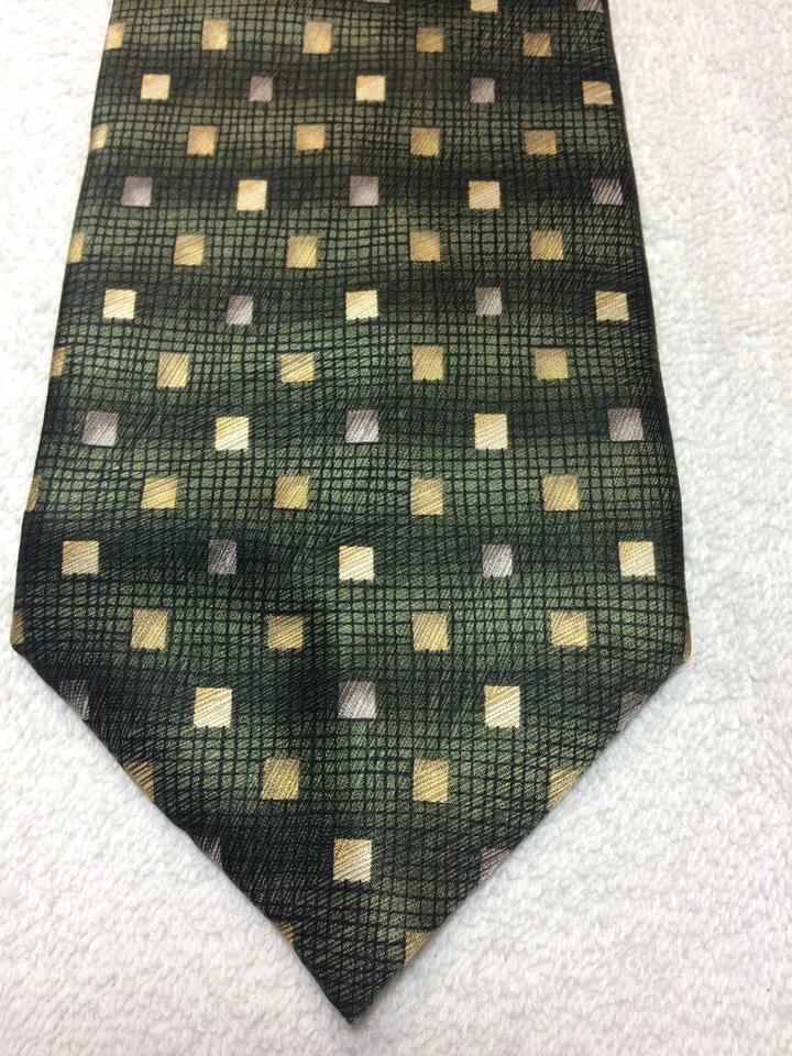 CARLOS DEVENEZIA CORBATA HOMBRE VERDE CON GRIS Y DORADO 3,75 X 61 Foto 1 de 4