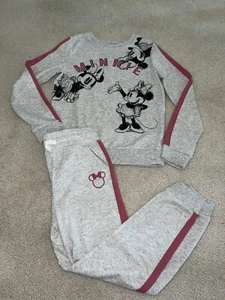 Disney Jumping Beans Minnie Mouse Girls Pullover Top W/ Matching Jogger Pant 8 - Picture 1 of 6