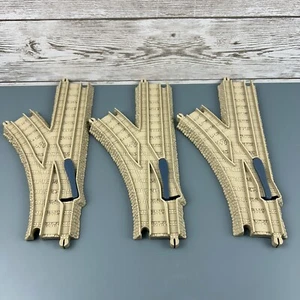 Thomas & Friends Trackmaster Switch Track Beige Train Plastic Toy Lot Of 3 - Picture 1 of 4