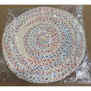 Benson Mills Americana Boucle Round Placemats Set of 4 Dia 15" NEW - Picture 1 of 2