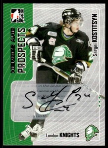 2005-06 In The Game Heroes and Prospects Auto Series II Sergei Kostitsyn Auto