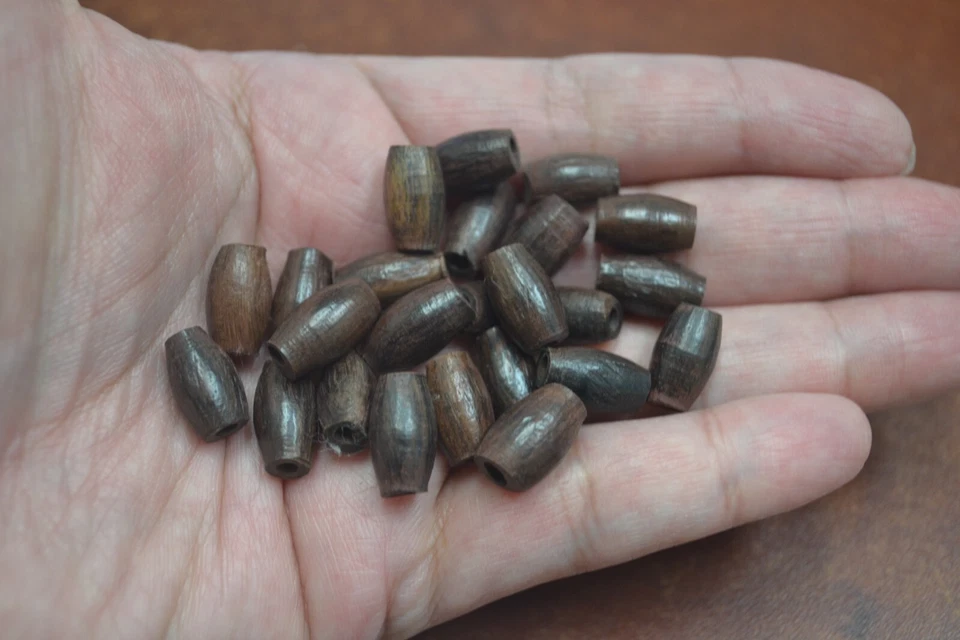 100 PIEZAS GARGANTILLA TUBO CUERNO DE BÚFALO MARRÓN 1/2" #T-3090 Foto 1 de 1