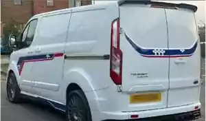 Se adapta a Ford Transit Custom Van Sport gráficos laterales rayas calcomanías cualquier año SWB LWB - Imagen 1 de 4