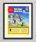 New Super Mario Bros Wii Nintendo Wii Glossy Review Poster Unframed G1970