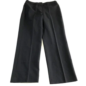 Larry Levine Womens Pants Size 12 Black Stretch High Rise Straight Leg NWOT - Picture 1 of 10