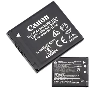 Original Canon NB-11LH 800mAh Akku für PowerShot A2400 A2500 A2600 A3400IS - Bild 1 von 4