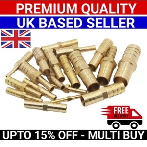 Brass Reducing Pipe Hose Barbed Connectors Full Range - Picture 1 of 3