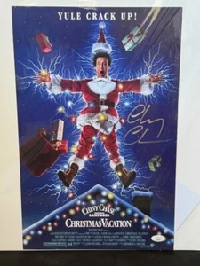 Chevy Chase Signed 11x17 Christmas Vacation Movie Poster JSA COA Auto Griswold - Picture 1 of 2