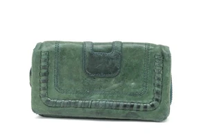 HOBO International Green Leather Clutch Wallet - Picture 1 of 10