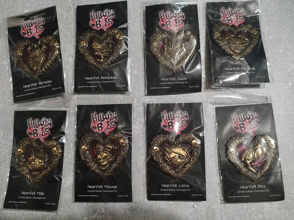 Helluva Boss Heartfelt Oversized 3D pins Valentine Limited Edition - Image 1 of 1