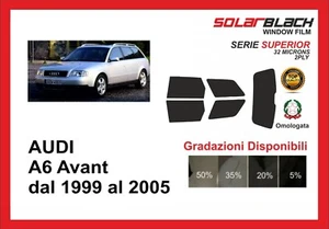 pellicola oscurante Audi A6 AVANT Dal 1999 al 2005 kit posteriore SUPERIOR - Imagen 1 de 1