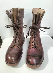 Military Broad Arrow Marked Leather Boots Highmark Allender Size 8 Australian AF - Picture 1 of 9