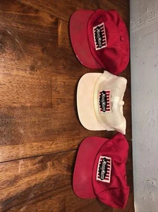 Vintage Lot of 3 MoorMans Snapback Trucker Patch Farm Hats Mesh - Picture 1 of 5