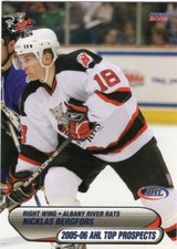 Nicklas Bergfors 2005-06 AHL Top Prospects Albany River Rats