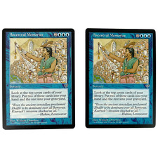 Ancestral Memories (x2) Blue Rare Mirage Magic the Gathering MTG MP-LP