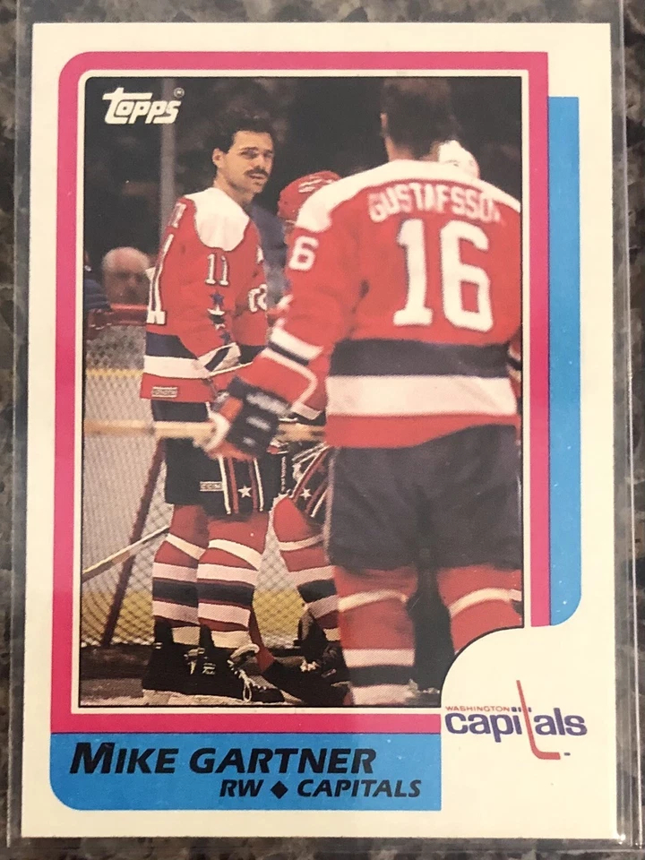 Mike Gartner 1986-87 Topps #59 Washington Capitals - Image 1 of 1