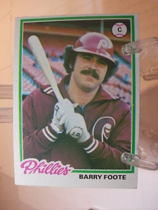 Tarjeta de béisbol 1978 Topps #513 - Barry Foote - Philadelphia Phillies (81083) - Imagen 1 de 2