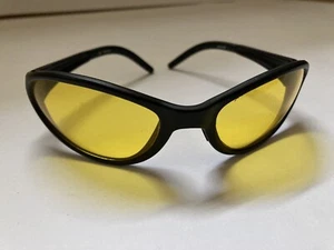 Jaguar Black Sunglasses With Amber Shades, UV And Blue Light Protection - Picture 1 of 8