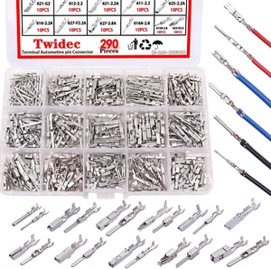 /290PCS Car Electrical Wire Terminal Pins Connector 1/1.5/1.8/2.2/2.8/3.5mm 2... - Picture 1 of 1