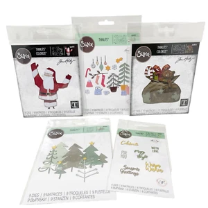 Lote de troqueles de corte Sizzix Thinlits Navidad Invierno Artesanía Álbumes de recortes NUEVO - Imagen 1 de 14