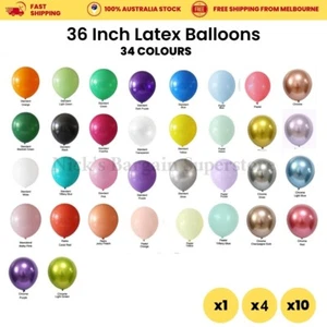 Jumbo Latex Balloons Colorfull Birthday Party Decoration 90cm/36inch Multi Pack - Picture 1 of 46